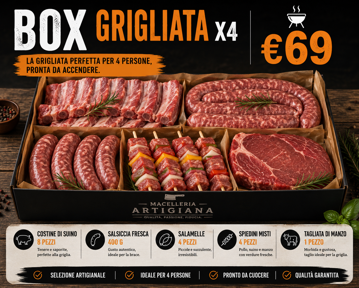 Box Grigliata x4